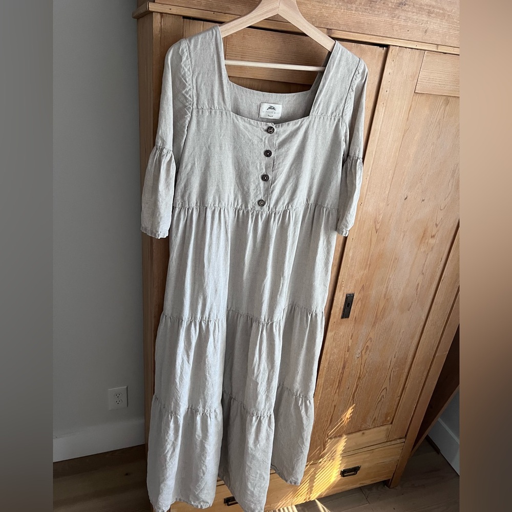 Le petite Alice linen maxi dress
